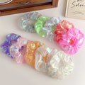 10pcs LED Scrunchies Light Up Organza Hair Scrunchy Elastic Hair Ties for Women Girl Glow in The Dark Party Supplies Neon Outfit