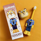 Disney Zootopia Scalable Toothbrush Cute Nick Judy Anime Figures Transformable Soft Bristled Toothbrush Fine Bristled Kids Gifts