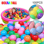 100Pcs Outdoor Sport Ball Colorful Soft Water Pool Ocean Wave Ball Baby Children Funny Toys Eco-Friendly Stress Air Balloons