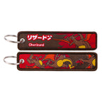 Japanese Anime Elf Monsters Keychain for Cars Backpack Key Holders Embroidery Keyrings Key Tag Jet Tag Accessories Gifts 1pcs