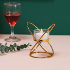 Metal Candlestick Holder Iron Candle Holders for Romantic Candlelight Dinner Props Table Decoration Retro Bedroom  Ornaments