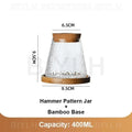 2/1 Pcs Hydroponic Plants Glass Flower Pots Home Decoration Transparent Small Vase Plant Pots With Base Tray Garden Accessories