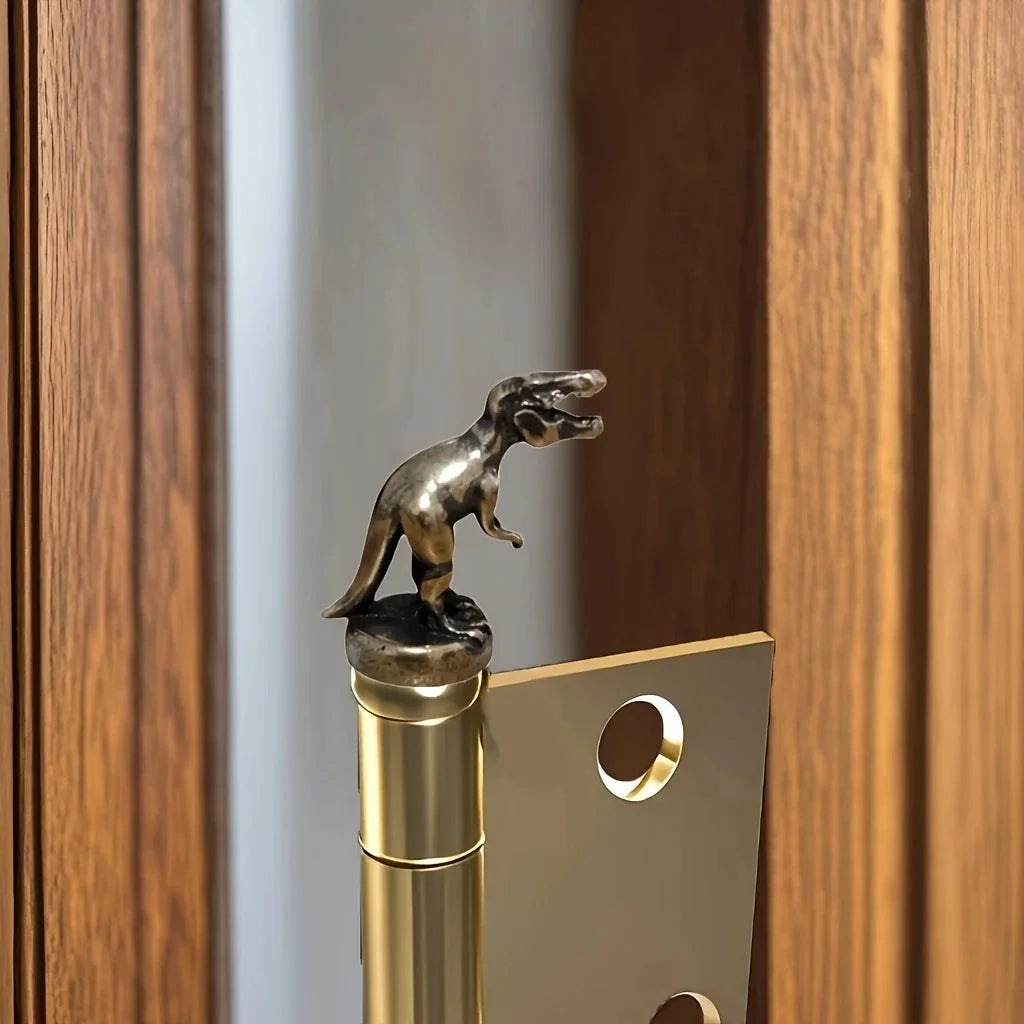 1Pc Festival Decorations Bronze Door Hinges Animal Designs As Well As Magnetic Cabinets And Decorative Statues for Home Offices