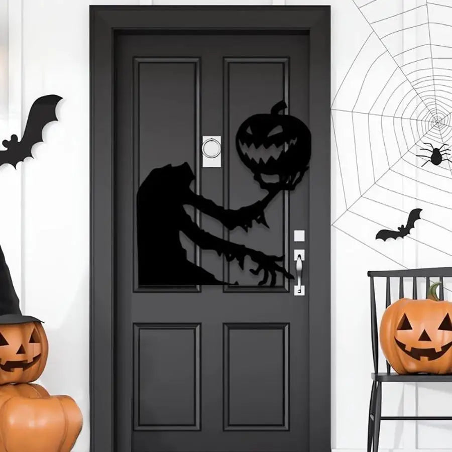 2026 Evil Pattern Halloween Wall Sticker Removable Decal Waterproof Decor For Door Window Indoor Home Party Supplies