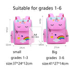 Kid Backpack for Girl Unicorn Children Bookbag Rainbow Eyes School Bag Teen Girl Backpack for Traveling Waterproof Mochilas