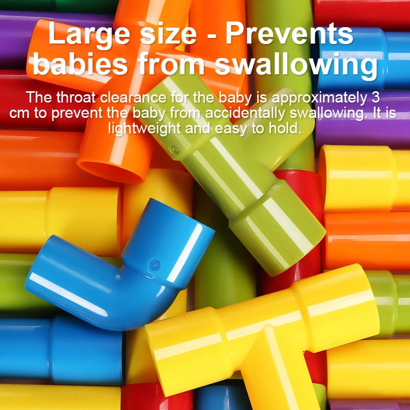 Pipeline Building Block Water Pipe Brain Toy for Kids