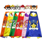 Anime Dog Patrol Cape Kids Cloak Eye Mask Marshall Chase Skye Zuma Rubble Rocky Cloak Children Cosplay Costume Halloween Costume