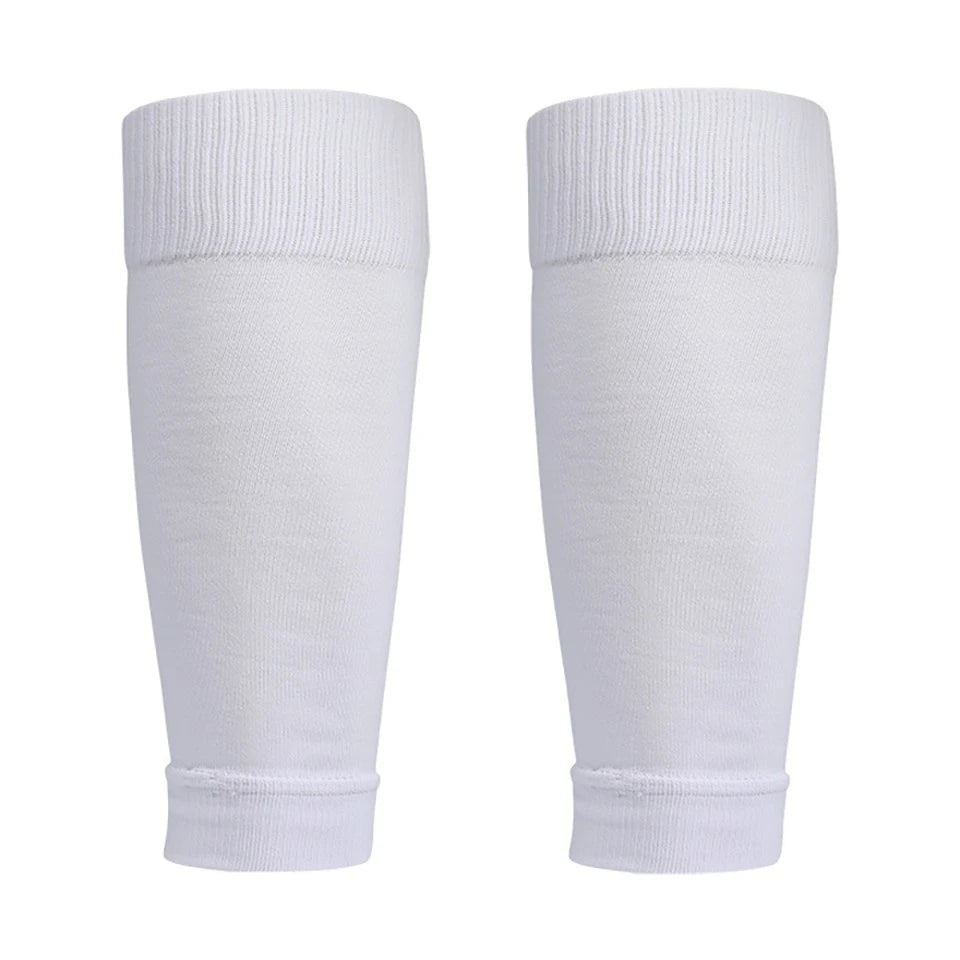 Loogdeel 1 Pair Football Socks Soccer Leg Brace Sleeves Breathable Sport Sock Adult Kids Shin Guards Calf Protection Leg Cover