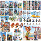NEW Zootopia Party Favor Zootopia 2 Birthday Decoration Judy Nick Gary Party Supplies Zootropolis Coil Notebook Box Bag Card Kid
