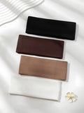 4 Simple and stylish women's solid color elastic hair tie set Cute face-washing and makeup headband Retro sports running yoga he