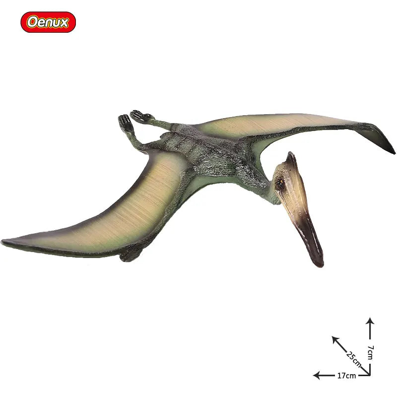 Oenux Classic Jurassic Dinosaur Brinquedo Quetzalcoatlus Ljahjas Pterodactyl Action Figures AnimalS Model PVC Collection Kid Toy