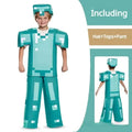 Halloween Cosplay Costume Deluxe My World Minecraftinglys Sets Diamond Armor Series Costumes For Cosplay Games Toy Gifts 110-140