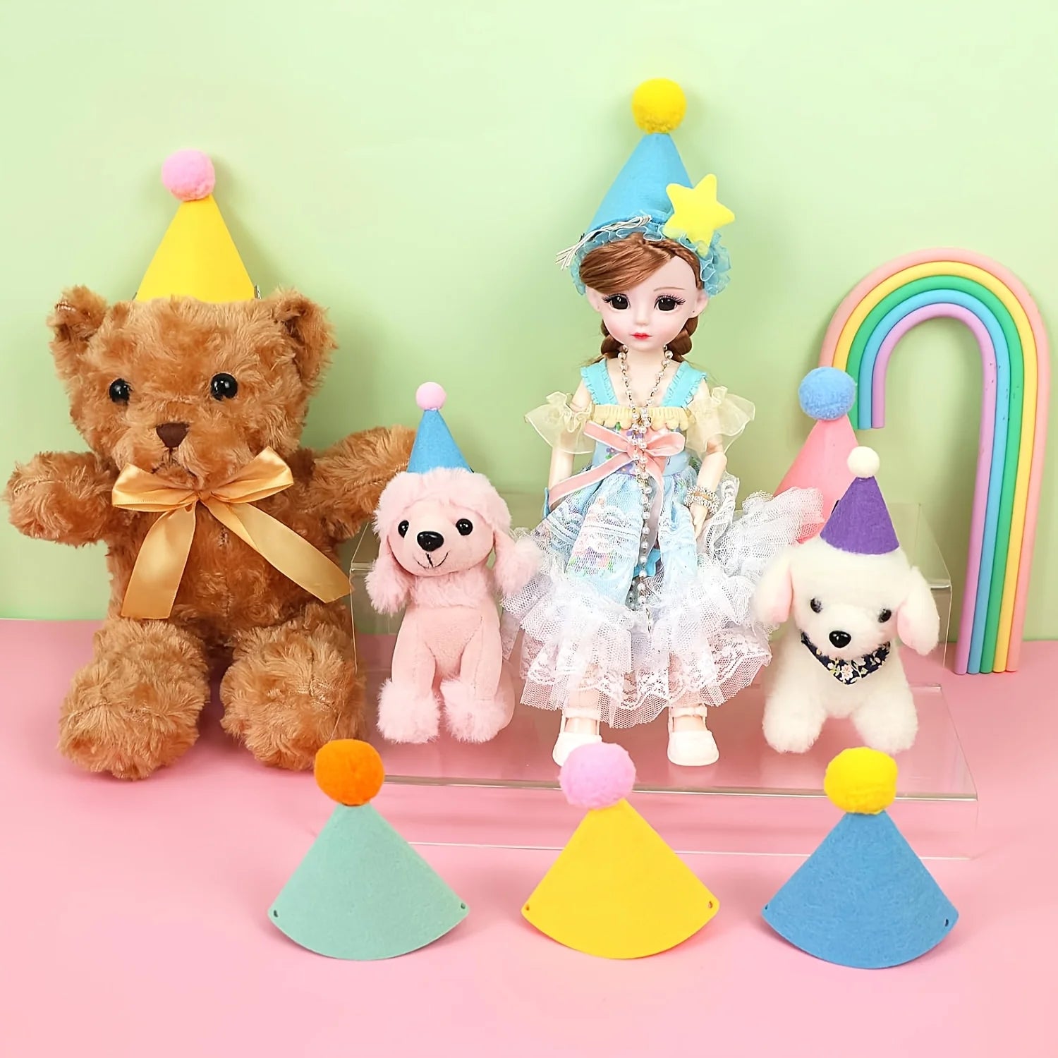 6pcs Mini Party Hats - Lightweight & Sturdy Cone Hats for Birthday, Wedding, Halloween, Christmas, New Year'S