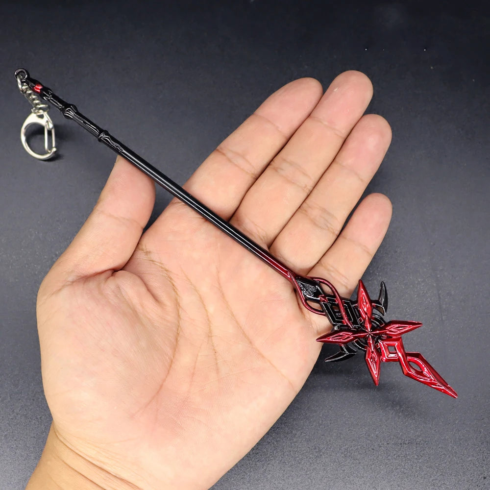 Game Impact Arlecchino Crimson Moon's Semblance Model Sword Cosplay Anime Hero Halloween Party Costume Necklace Fans Collections