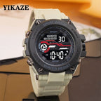 YIKAZE Men’s Digital Sports Watch – Waterproof Military Watch