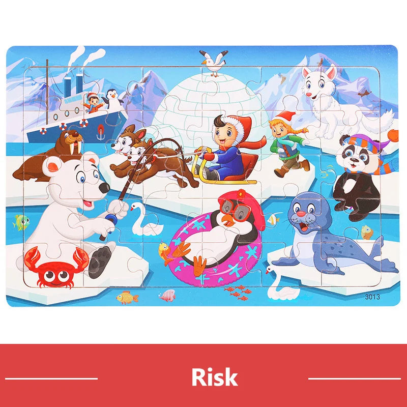 Wooden Tangram Puzzle Montessori Educational Toy Set