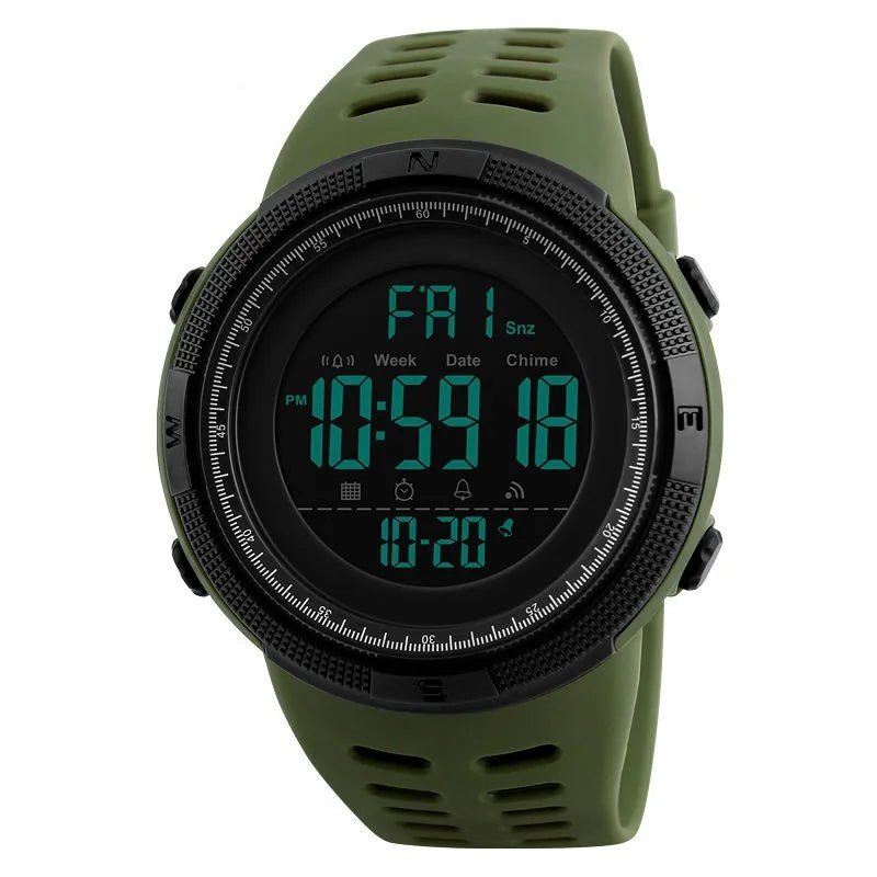 Men’s LED Digital Sports Watch – Luminous Military Wristwatch