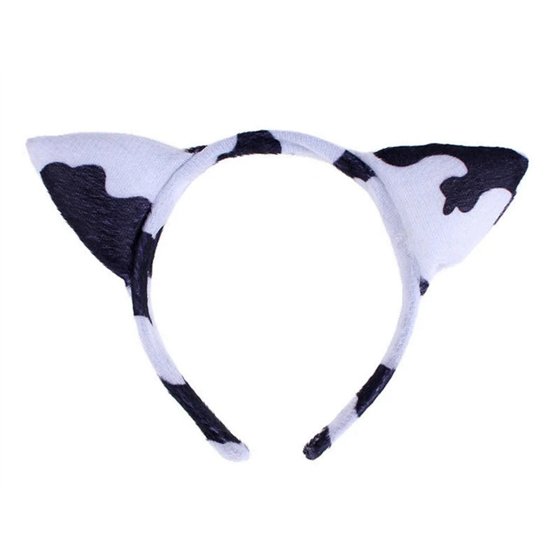 Cute Cartoon Animal Headgear Cosplay Anime Frog Monkey Tiger Masquerade Halloween Party Props Kawaii Cat Headband Birthday Gifts