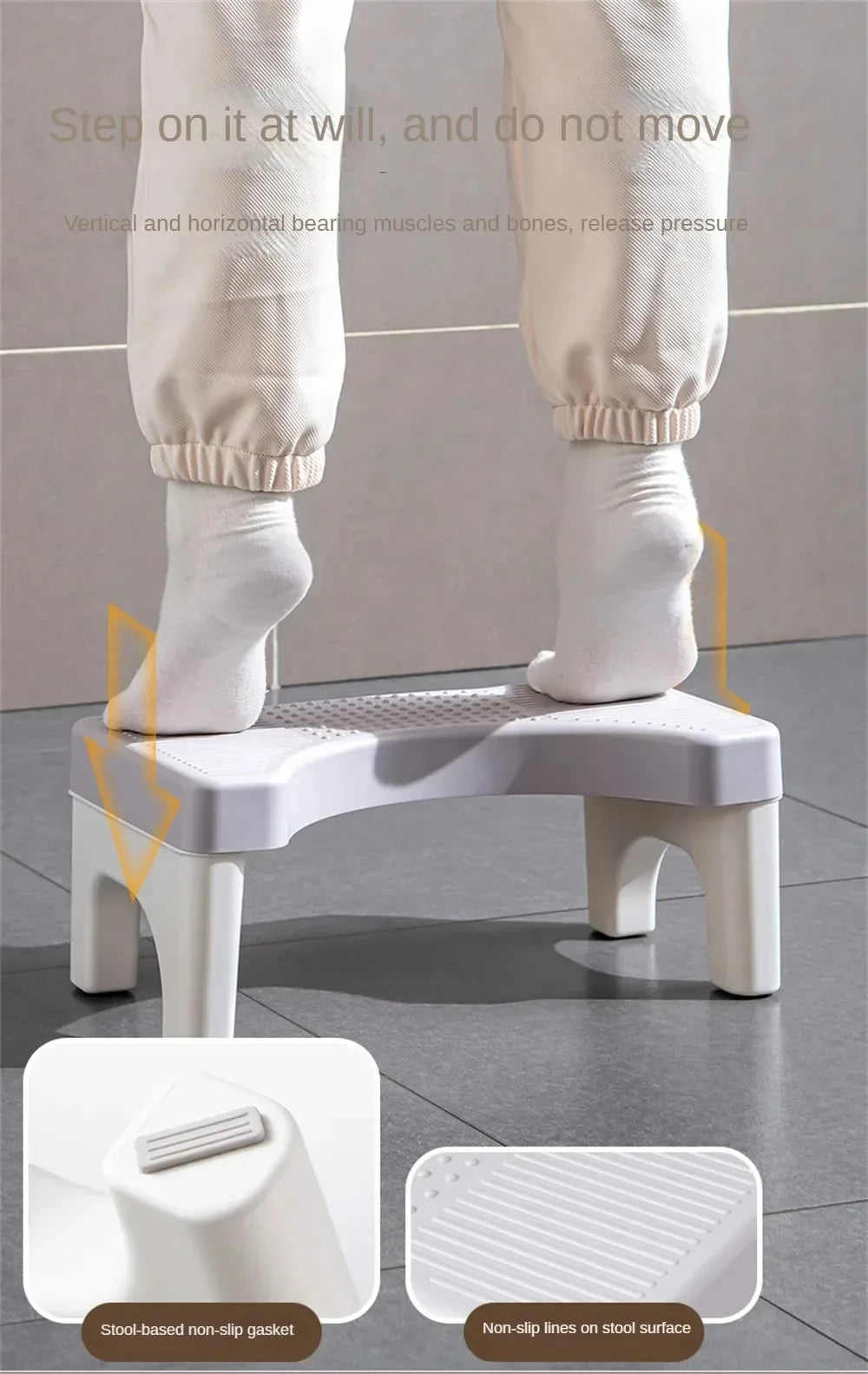 New Bathroom Squatty Potty Toilet Stool for Children Pregnant Woman Seat Elderly Toilet Foot Stand Stool Bathroom Accessories