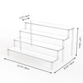 1pcs Multi-Layer Acrylic Display Stand Cake Display Rack High Transparent Trapezoidal Storage Shelf Perfect for Dessert Cupcake