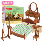 Forest Animal 1/12 Dollhouse Furniture Bedroom Kitchen Bathroom Set Miniature Simulation Dolls Accessories DIY Toys Girls