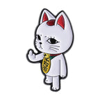 Turbo Granny Cat Spying Enamel Pins Cartoon Anime Characters Cat Running Middle Finger Brooches Lapel Badge Funny Jewelry Gifts