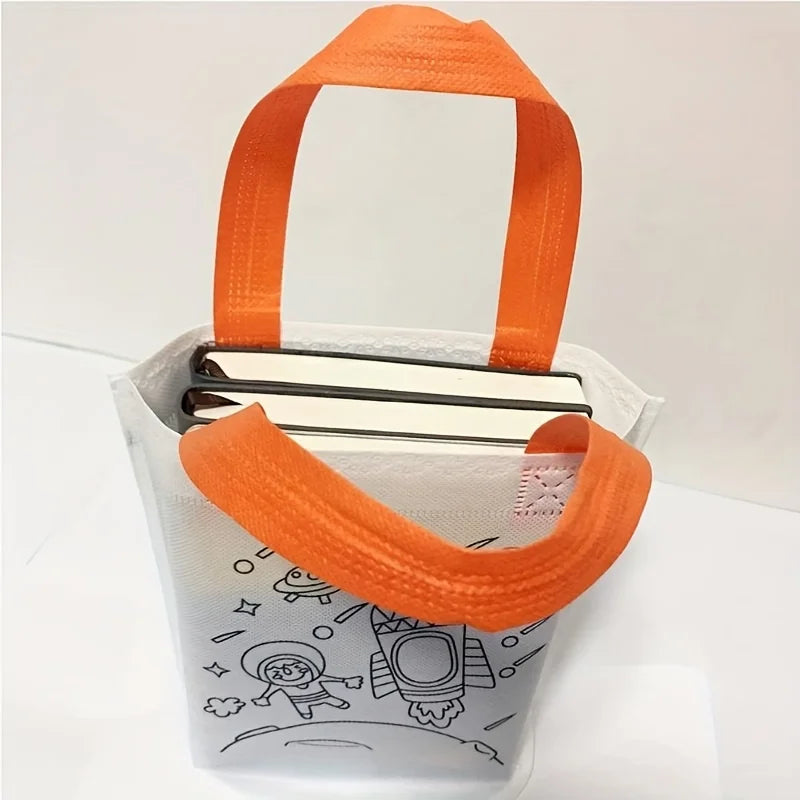 DIY Graffiti Gift Bags with Markers for Kids Parties