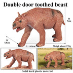 Oenux Prehistoric Wild Animals Doedicurus Armadillo Doedicurus Sabretooth Model Action Figures PVC Collection Toy Kid Gift