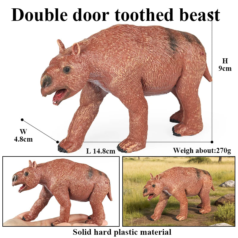 Oenux Prehistoric Wild Animals Doedicurus Armadillo Doedicurus Sabretooth Model Action Figures PVC Collection Toy Kid Gift