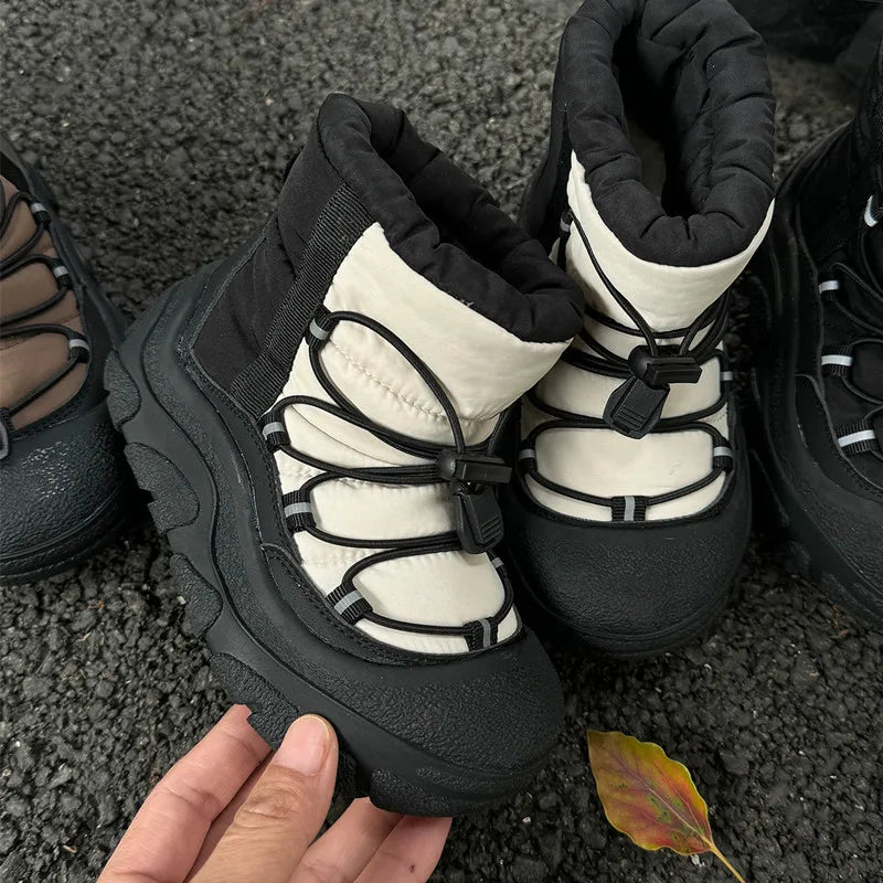 2025 New Winter Children Snow Boots For Boys Waterproof Warm Fur Rubber Sole Non-slip Fashion Girls Boots EU 26-37