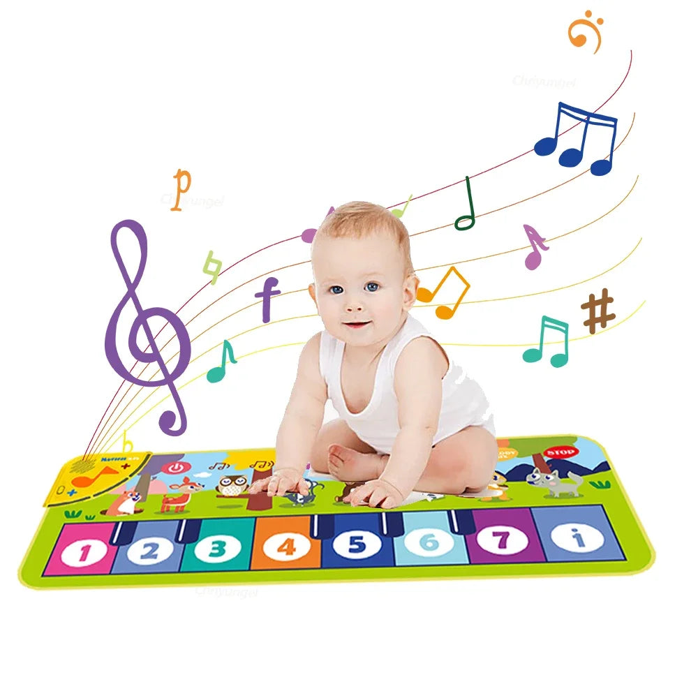 Kids Piano Mat Floor Keyboard Dance Mat Musical Toy for Toddlers