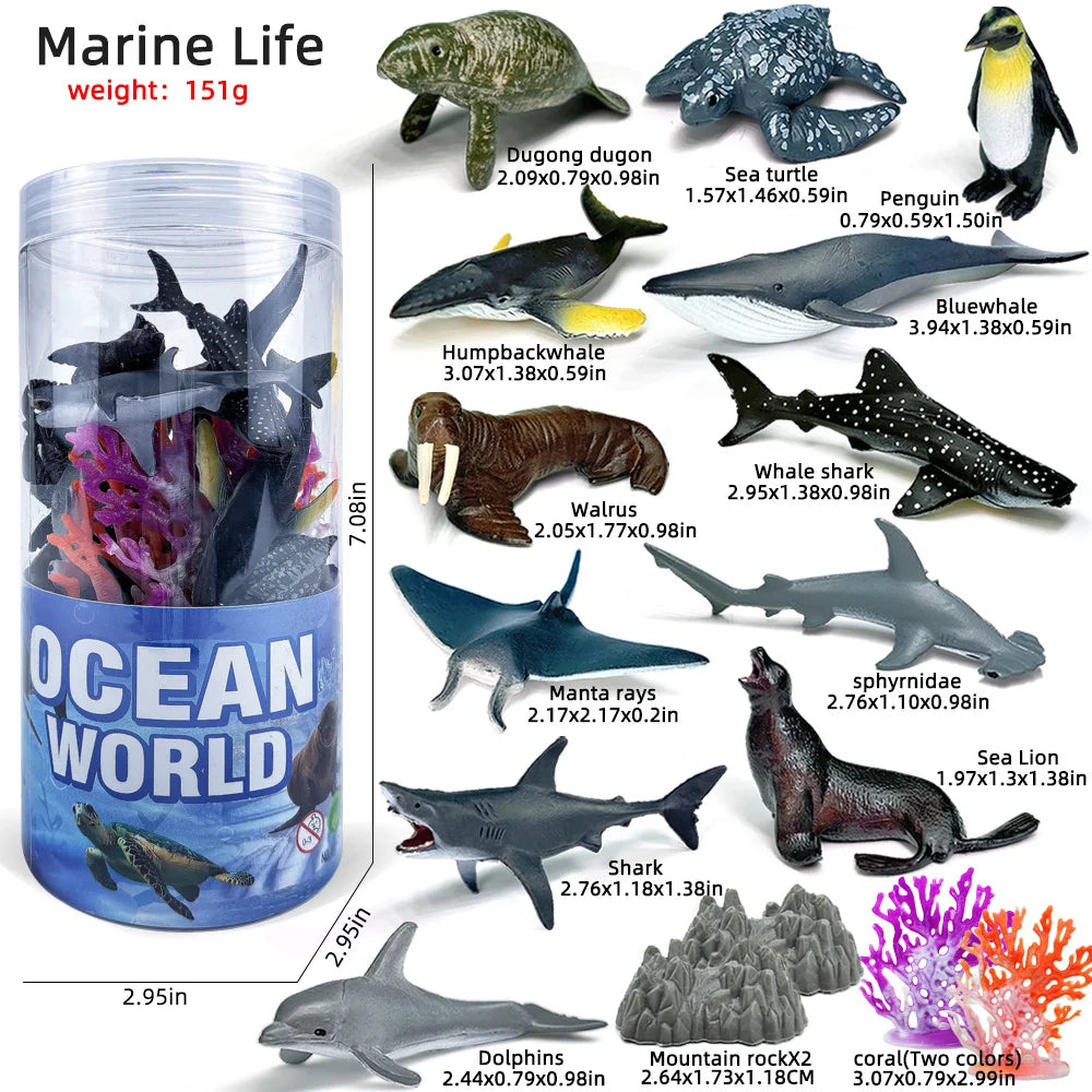 12PCS Farm Animal Toy Set – Mini Poultry & Livestock Figures for Kids