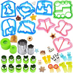 Sandwich Cutters Set for Children Food Cookies Bread Mold Maker Fruit and Vegetable Shapes Cutting Mould Baking Tools for Kids