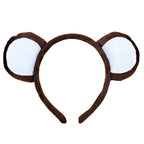 Cute Cartoon Animal Headgear Cosplay Anime Frog Monkey Tiger Masquerade Halloween Party Props Kawaii Cat Headband Birthday Gifts