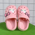Lovely Sanrio Garden Clogs Girls Slippers Hello Kitty Pattern Summer Light Outdoor Slippers for Children Beach Pool Shoes