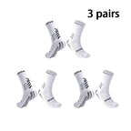 1/2/3 Pairs Soccer Socks Gym Socks Football Socks Men Women Non-slip Elastic Sport Grip Socks Floor Yoga Socks Cycling Socks