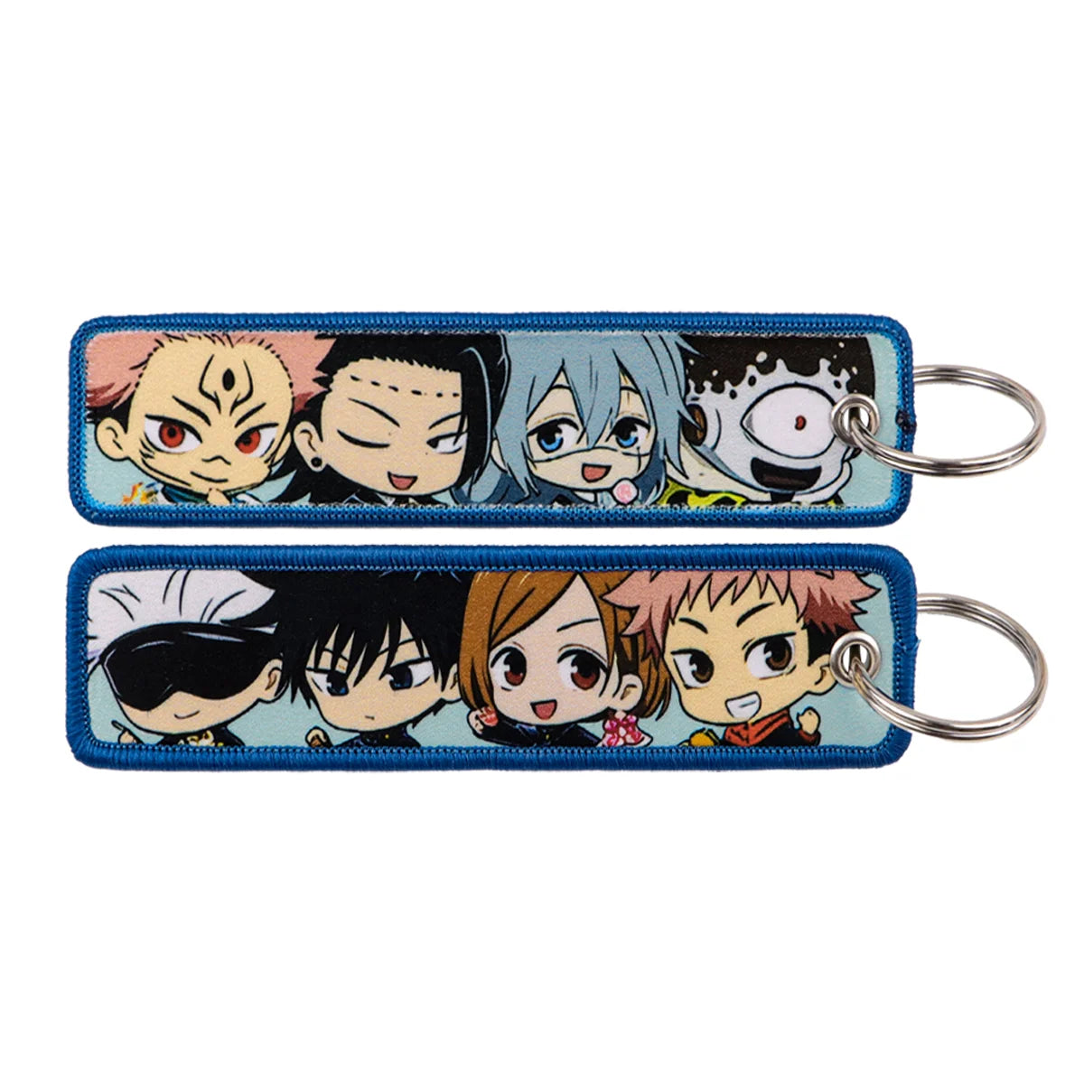 Anime Embroidery Keychain – Manga Key Fob & Car Keyring Accessory