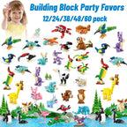 Party Favors for Kids Animals Building Block Toy for Goodie Bag Stuffers Classroom Student Prizes Birthday Gifts for Boys Girls