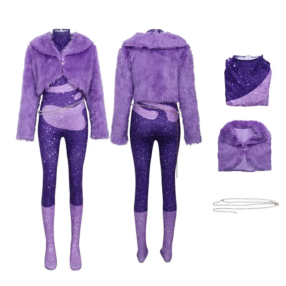 Gazelle Cosplay Costume Carnival Party Female Singer Stage Performance Outfits Halloween Anime Zootopia Dress Up Clothes Set