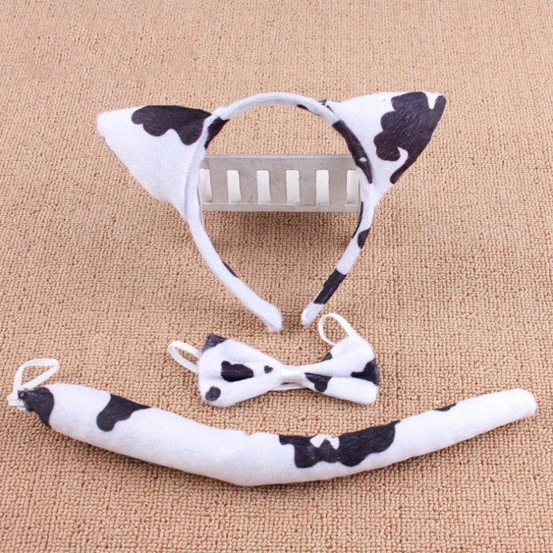 Anime Cute Animal Dress Cosplay Giraffe Frog Tiger Mouse Monkey Costumes Accessory Sweet Headwear Tail Bow Birthday Day Gifts