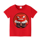 Inside Out 2 Joy Sadness Girls Boys Child T Shirt Clothes Tops Children's Clothing Summer Cute Short Sleeve Tee Kids Gift