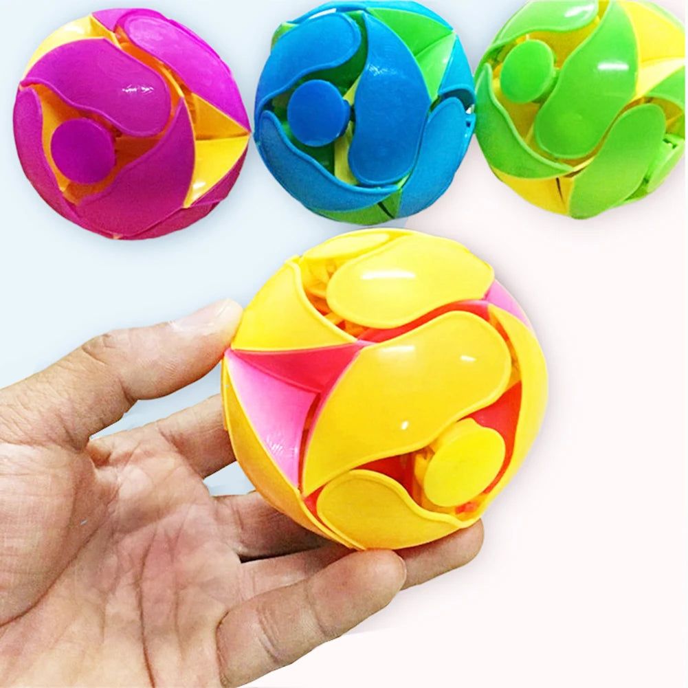 1Pcs Fun Color Changing Ball Toy Hand Throwing Sensory Decompression Accessory For Kids Adults Gift Double Magic Color Ball Toy
