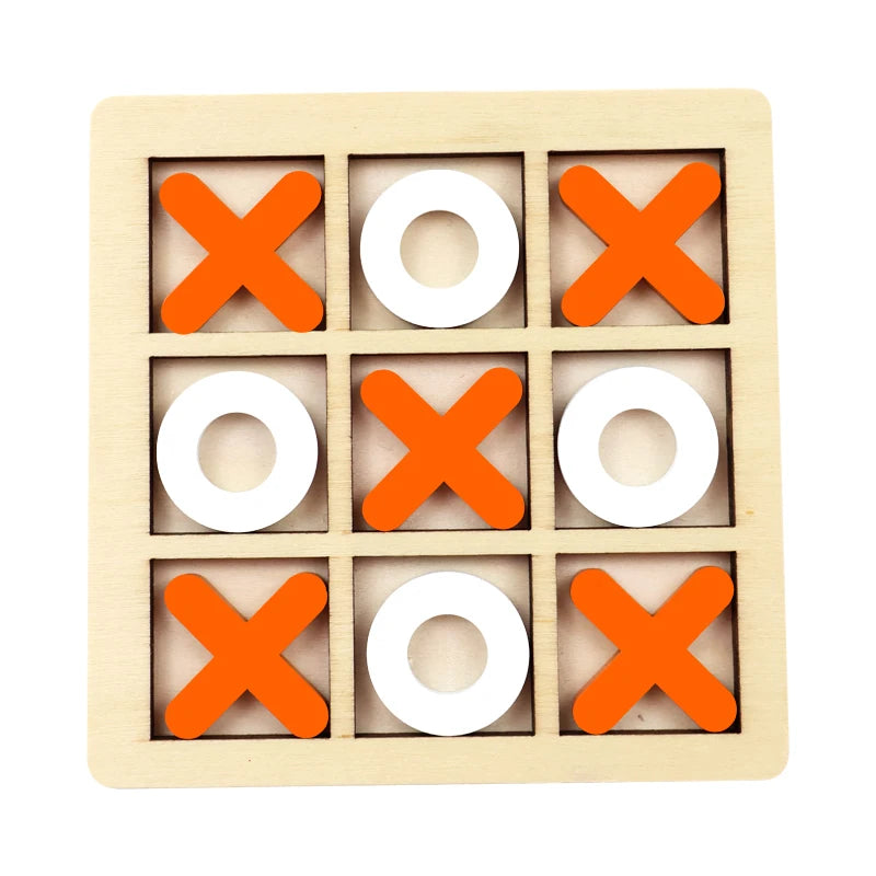 Montessori Wooden Mini Chess Puzzle Game – Brain Training Toy for Kids