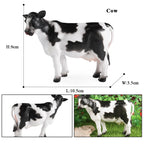 Oenux Farm Model Simulation Goose Duck Pig Hen Cow Horse Sheep Action Figures Poultry Animals Figurine Miniature Cute Kids Toy