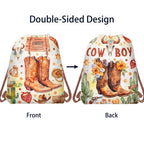 1pc Non Woven Drawstring Bag Birthday Party Gift Bag for Boys Girls Shoulder Storage Bag Multiple Themed Parties to Choose from