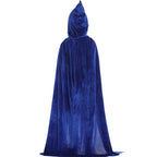 Halloween Adult Kids Witch Cloak Cape Hooded Cosplay Costume Death Cloak Carnival Party Halloween Long Cape 8 Colors