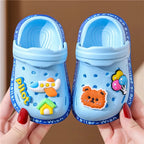 Kids Summer Hole Sandals Soft Cartoon Beach Shoes for Children