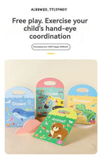 Sticker Books 3D Reusable Stickers Books Animal Dinosaurs Ocean World Vehicle Educational Travel Stickers