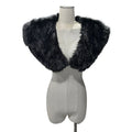 Medieval Viking Fur Cape Shawl Faux Fur Collar Shoulder Cloak Retro Warrior Knight Hunter Pirate Halloween Cosplay Costume