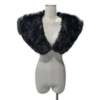 Medieval Viking Fur Cape Shawl Faux Fur Collar Shoulder Cloak Retro Warrior Knight Hunter Pirate Halloween Cosplay Costume